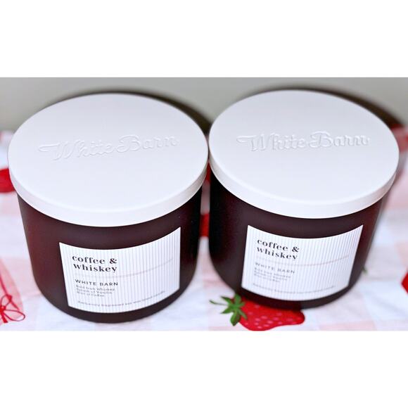 Lot of 2 Bath & Body Works Coffee & Whiskey Large 3-Wick Candle 14.5oz - Picture 3 of 5